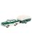 01414 Schuco Piccolo 1:90 Ford 17m mit Wohnwagen grün-beige
