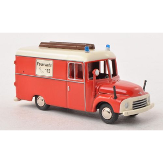 06879 BUB 1:87 Bubmobil Opel Blitz 1,75t  Kastenwagen Feuerwehr