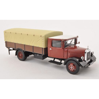 12600 Premium ClassiXXs 1:43 Mercedes LO2750 Pritsche/Plane rot