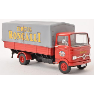 12508 Premium ClassiXXs 1:43 Mercedes LP 608 Pritschenwagen Roncalli rot