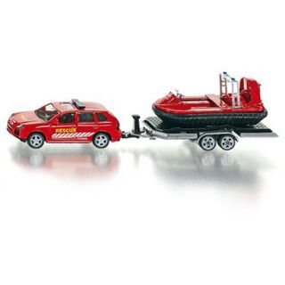 2549 Siku 1:55 Porsche Cayenne mit Anhänger und Hovercraft