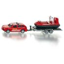 2549 Siku 1:55 Porsche Cayenne mit Anhänger und...