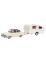 02686 Schuco 1:43 Opel Kapitän m Detlefs Globetrotter Wohnwagen
