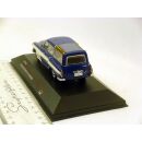 056 IXO IST 1:43 WARTBURG 311 Camping 4-Doors 1960 dark blue and off white