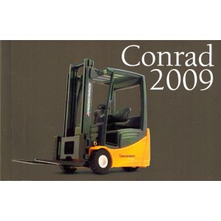 Conrad Mini Katalog Prospekt 2009 Baumaschinen Stapler Linde 1:50 