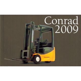 Conrad Mini Katalog Prospekt 2009 Baumaschinen Stapler Linde 1:50