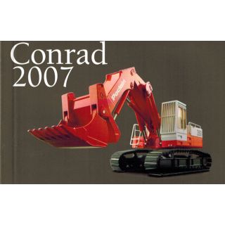 Conrad Mini Katalog Prospekt 2007 Baumaschinen Poclain1:50 
