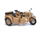 06614 Schuco 1:10 Zündapp KS 750 mit Beiwagen Afrikakorps Motorrad (K)