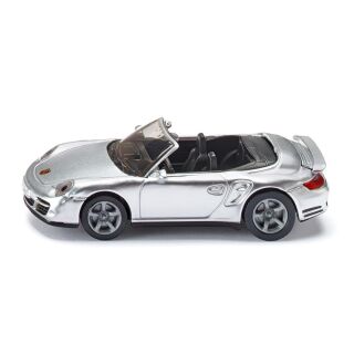 1337 SIKU 2015 Porsche 911 Turbo Cabrio silber