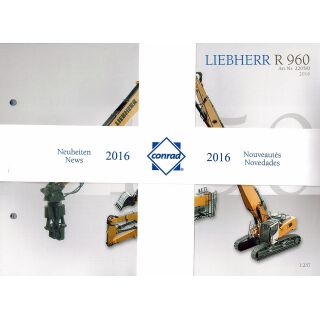 Conrad Katalog Prospekt 2016 Baumaschinen 1:50