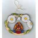 07 Osterbehang Ostern Baumbehang Hase mit Korb Holz...