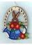 10 Osterbehang Ostern Baumbehang Hase mit Gieskanne Holz gelasert Deko