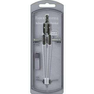 174472 Faber-Castell schnell verstell Zirkel Grip silber