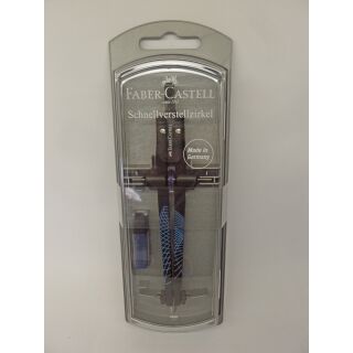174498 Faber-Castell Zirkel Schnellverstellzirkel Twister Blau