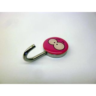 COOL MAGNETS Funny Face Smileys pink Magnethaken Haken Magnet Kühlschrank