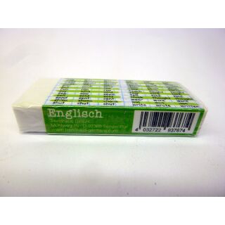 937674gr Trendhaus Schlaumeier Radierer Grün Ruber Englisch Vokabeln