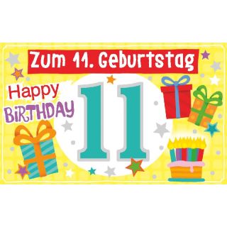 Geburtstagteelicht Geburtstag Geburtstagkarte Kerze Teelicht Zum 11. Geburtstag