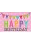 Geburtstagteelicht Geburtstag Geburtstagkarte Kerze Happy Birthday ( Girlande ) 