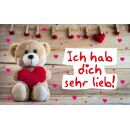 Geburtstagteelicht Geburtstag Geburtstagkarte Ich hab...