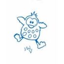 Ostern VERRÜCKTE HÜHNER blau Stempel...