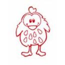 Ostern VERRÜCKTE HÜHNER rot Stempel...