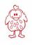Ostern VERRÜCKTE HÜHNER rot Stempel selbstfärbend