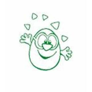 Ostern VERRÜCKTE HÜHNER grün Stempel selbstfärbend