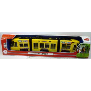 City Liner gelb Dickie Strassenbahn Tram Tramway Bahn Citybahn 45cm