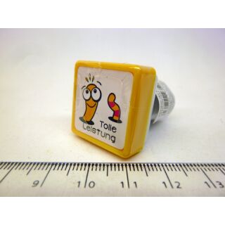 935243tl Lehrerstempel Günther der Bücherwurm Stempel Stamp Selbstfärbend Tolle Leistung Gelb
