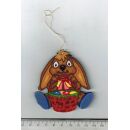 25 Osterbehang Ostern Baumbehang Osterhase mit Korb Eier Holz gelasert Deko