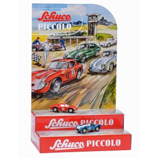 09552 Schuco Piccolo 1:90 Mini Display II AC Cobra Ferrari 250 Le Mans