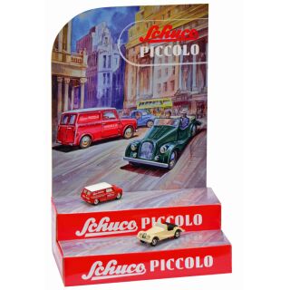 09551 Schuco Piccolo 1:90 Mini Display I Austin Mini van Morgan +8