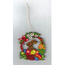 18 Osterbehang Ostern Baumbehang Korb Osterhase Holz Hase...