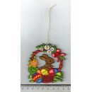 18 Osterbehang Ostern Baumbehang Korb Osterhase Holz Hase Eier gelasert Deko