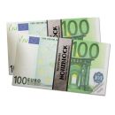 Lustiger Notizblock MONEY NOTES Notizblock 100 € 70 Blatt