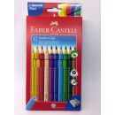 110912 Faber Castell Buntstift Jumbo GRIP 12er Kartonetui...