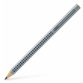 Bleistift Jumbo Grip grau Faber Castell Mine Härtegrad B