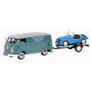 03741 Schuco 1:43 VW T1c Kastenwagen Kleinschnittger mit...