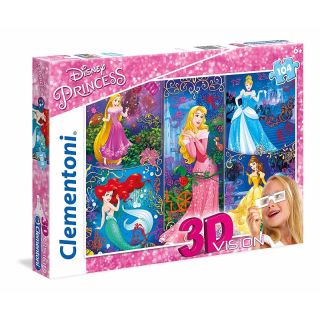 20609 Clementoni 3 D Vision Puzzle Disney Princess
