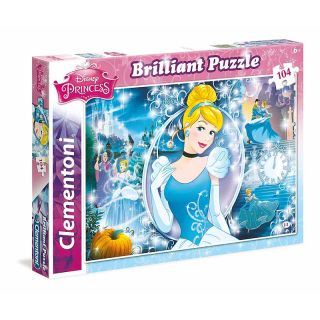 20132 Clementoni Brilliant Puzzle Disney Princess Cinderella 104 Teile
