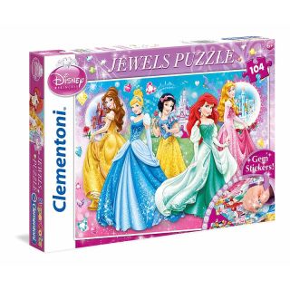 20077 Clementoni Jewels Puzzle Disney Princess 104 Teile