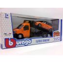 BBURAGO 1:43 Abschleppwagen mit  Mini Cooper orange