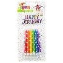 Happy Birthday Geburtstagskerzen Deko Set Rainbow 13 teilig