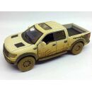 73385 Kinsmart 1:46 Ford F-150 SVT Raptor Super Crew PickUpTruck Rückziehmotor