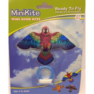 Flugdrache Kinder Mini Kite Drachen Vögel 8 cm mit Schwänzchen mit Griff Drache Papagei