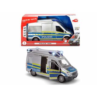 203716010 Dickie Toys Polizei Van Einsatzfahrzeug Licht und Sound