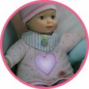 601350004 Schildkröt Baby Girl Puppe mit Licht und Sound Musik Mozart 35 cm