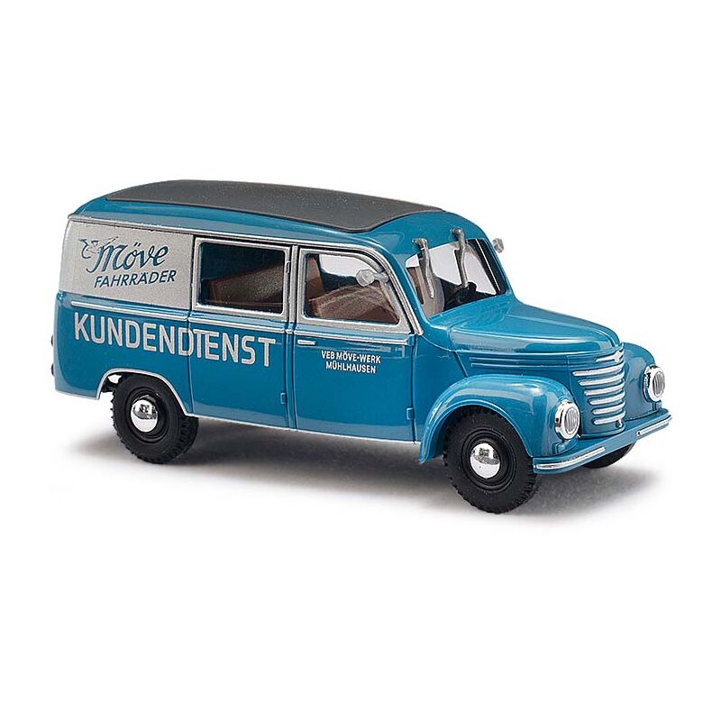 Busch Framo Halbbus Modellauto – Hellblau, Detailliert, Für Sammler