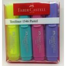 154610 Faber Castell Textmarker Textliner Pastell 4er Etui