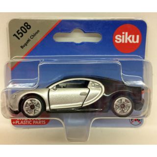 1508 Siku Bugatti Chiron silber schwarz